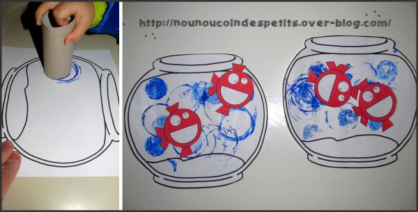 .. Poisson d'avril .. " Poissons rouges dans un bocal "