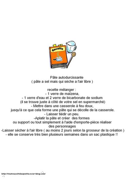 .. pâte blanche autodurcissante .. ( sèche a l'air libre )