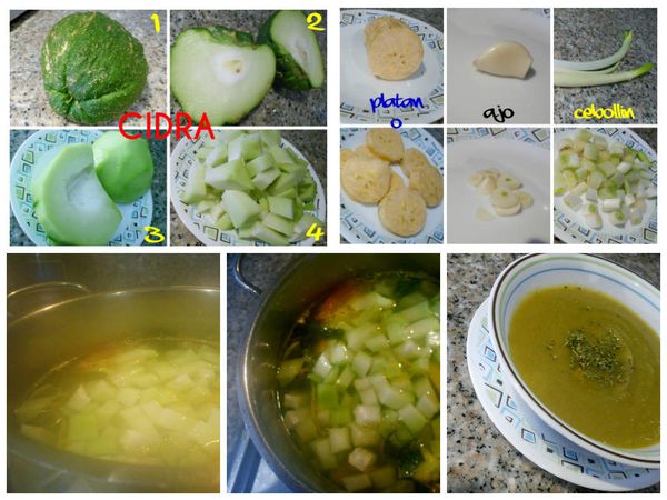 Crema de verduras con Cidra