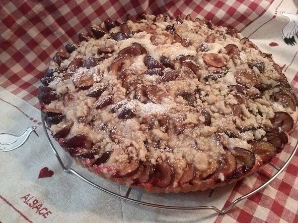 Zwetchgeweïe - Zwatchgawaïa - tarte aux quetsches alsacienne briochée de Déborah
