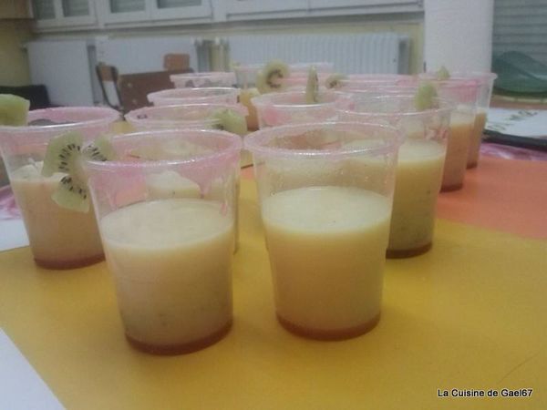 atelier enfants TAP'S Soultz sous Forets Coktail aux kiwis et rillettes des sardines pour apéro sympa
