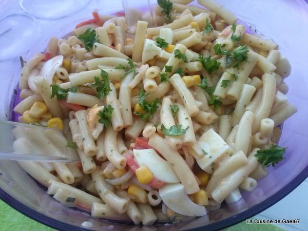 Atelier enfants TAP'S Soultz sous Forêts : salade de pâtes