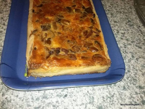 Quiche aux champignons - pâte brisée CAP pâtissier