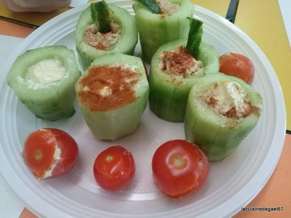 Atelier enfants TAP'S Soultz sous Forêts : nids salés (concombre, tomate)