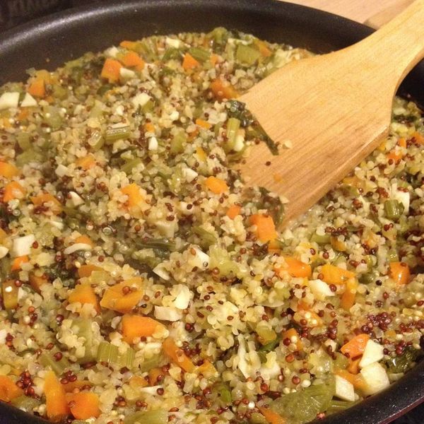 Dômes de quinoa & boulgour aux petits légumes !