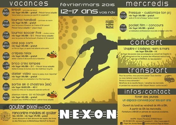 NEXON - 12/17 ans, vos prochains rendez-vous !