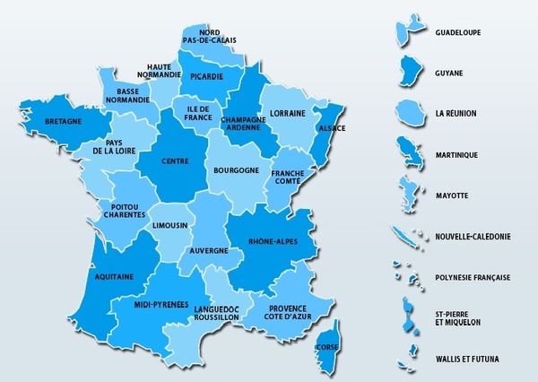 carte de France des écoles et collèges