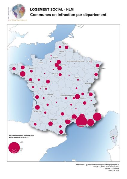 Carte de France HLM