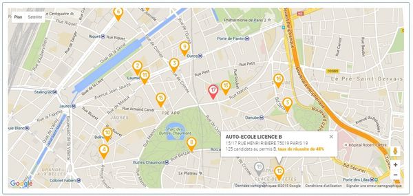 Cliquez sur la carte