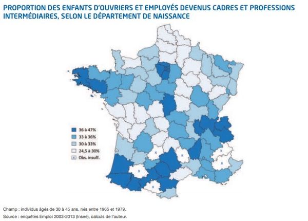 La géographie de l'ascension sociale