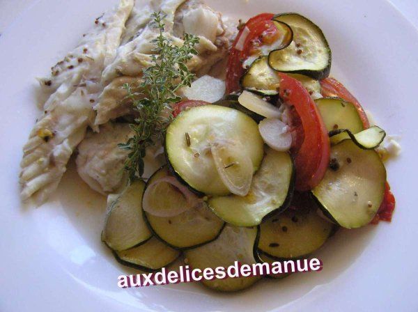 daurade et légumes froids -LiGHT-