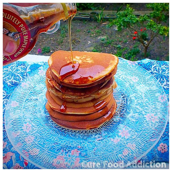 Pancakes au beurre de cacahuete