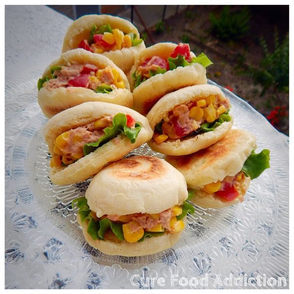 Batbouts farcies aux crudités & au saumon