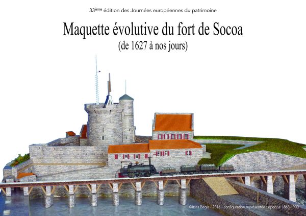 A vos agendas : maquette évolutive du fort de Socoa