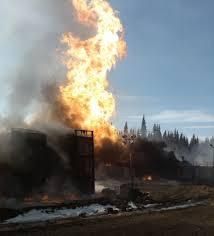 puits en feu