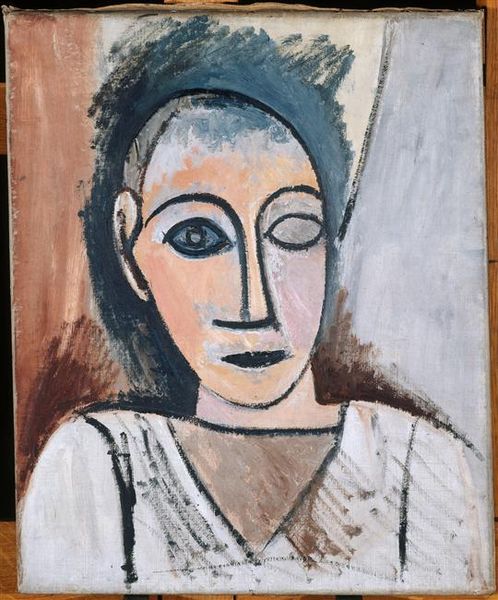 Buste d'homme étude pour "Les demoiselles d'Avignon"
