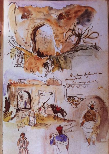 Musée des Beaux-Arts de Tours - Eugène Delacroix - Comédiens ou bouffons arabes -1848