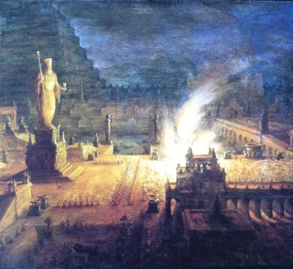 Le colosse de Nabuchuodonosor à Babylone - 1840