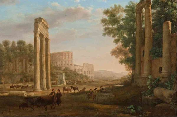 Capriccio avec des ruines du forum romain - Claude Lorrain