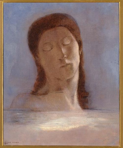 Les yeux clos - 1890