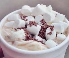 Chocolat chaud à la guimauve !
