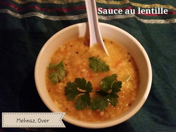 sauce au Lentille rouge split
