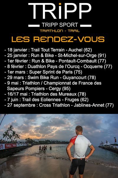 Les rendez-vous Tripp Sport : Votre boutique de Triathlon, Natation, Trail