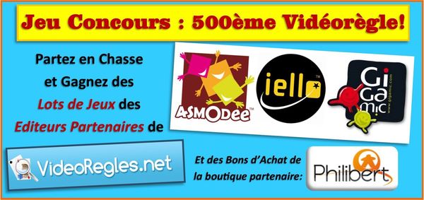 Grand Concours 500ème Vidéorègle