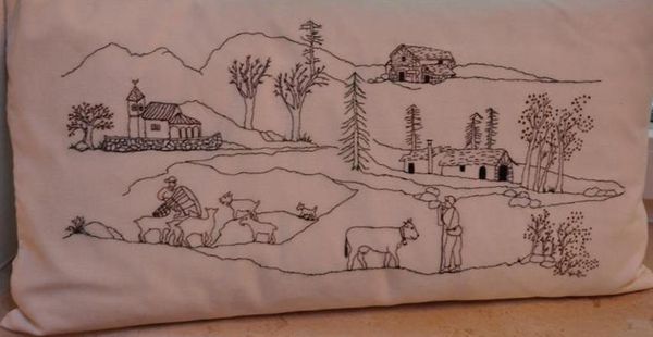 ... ed un paesaggio di montagna a broderie '' noir '' ?