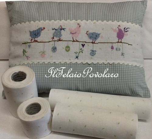 un bordo in lino per un cuscino..tanto carino!!!