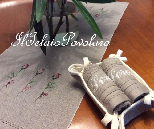 Il ricamo per le cose di casa non va mai giù di moda