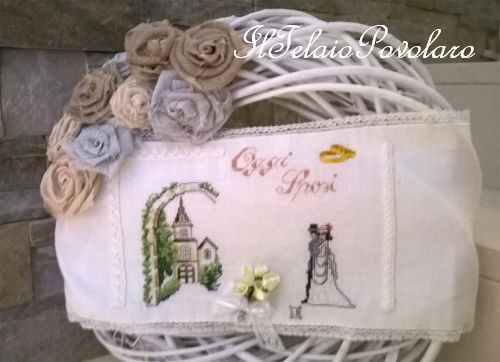 .... e la ghirlanda da appendere alla porta il giorno del matrimonio