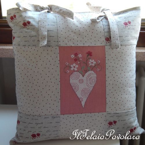 Un cuore anche per il cuscino di Sandra