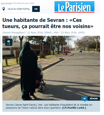 Photo d'un article du journal Le Parisen