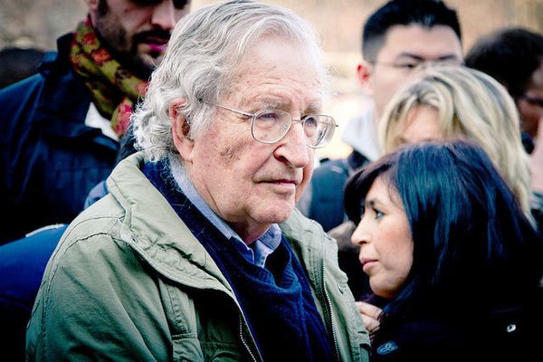 Noam Chomsky (Photo: Andrew Rusk; Edited: LW / TO)