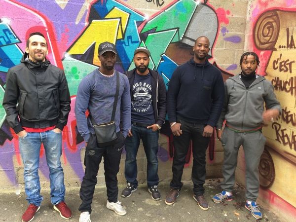 De gauche à droite: Mehdi, Bertrand, Manolito, Ousmane et Vinks David Perrotin / BuzzFeed News