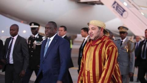 Le président Macky Sall et le roi du Maroc Mohammed VI.