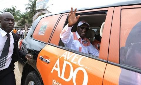 Le président sortant Alassane Ouattara