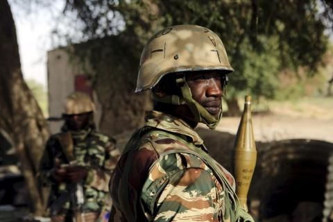 Des soldats nigérians