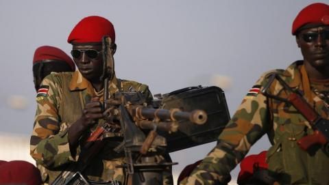 Soldats du Sud Soudan