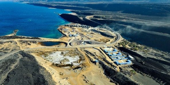 Le futur terminal minéralier du Goubet est financé par China Exim Bank à hauteur d'une cinquantaine de millions d'euros. © VINCENT FOURNIER/J.A.