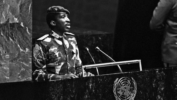 Image tirée du documentaire Capitaine Thomas Sankara