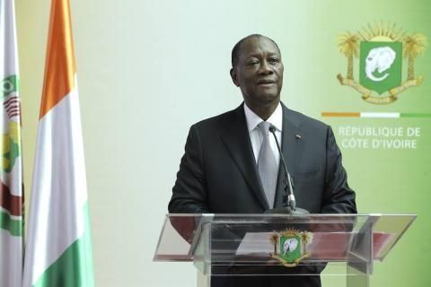 Le Chef de l'Etat ivoirien Alassane Ouattara.
