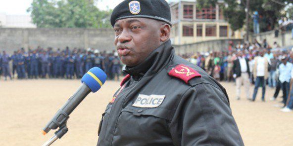 Le général Célestin Kanyama, commissaire provincial de la police nationale congolaise à Kinshasa,