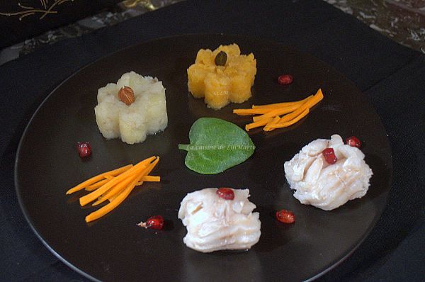 Filets de cabillaud à la purée de rutabaga et topinambours