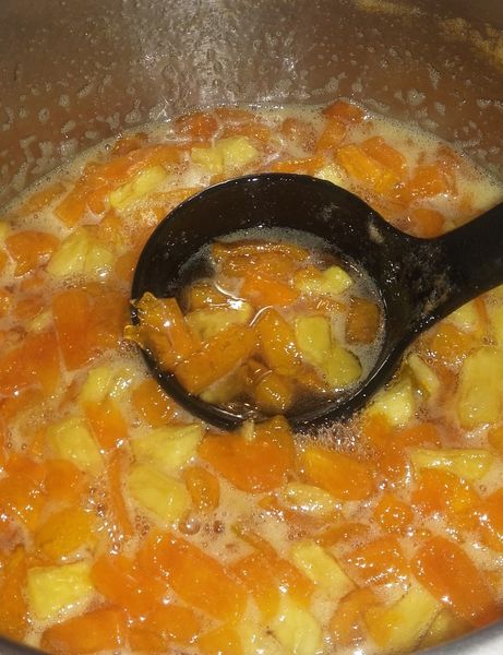 confiture en cours de cuisson