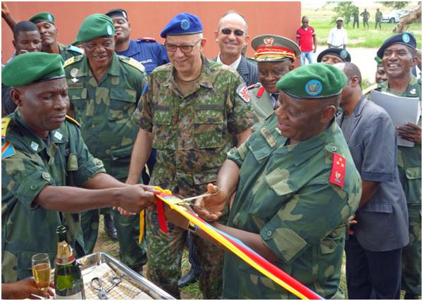 La mission EUSEC, ici à la Base de Kitona