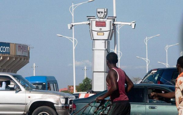 Un robot, à Kinshasa