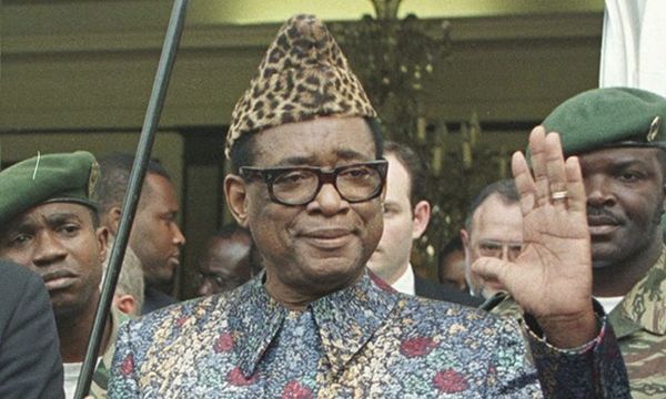 Le président zaïrois Mobutu Sese Seko