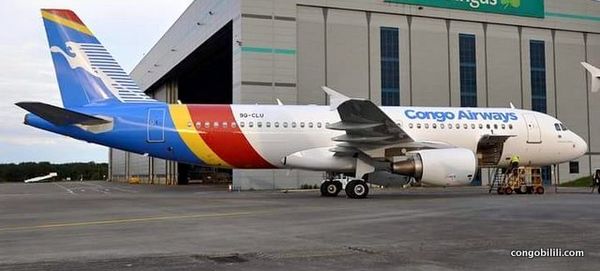 Le 1er avion de Congo Airways à Kinshasa